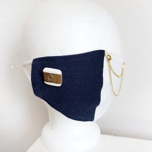 Blue/White Navy Anchor Face Mask